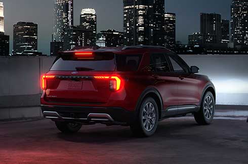Nuevo Diseño Exterior trasero de Ford Explorer 2025, SUV Tecnológica y Potente
